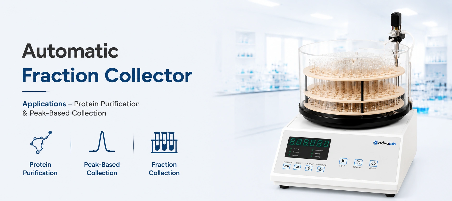 Automatic Fraction Collector Applications Protein Purification and Peak Based Collection