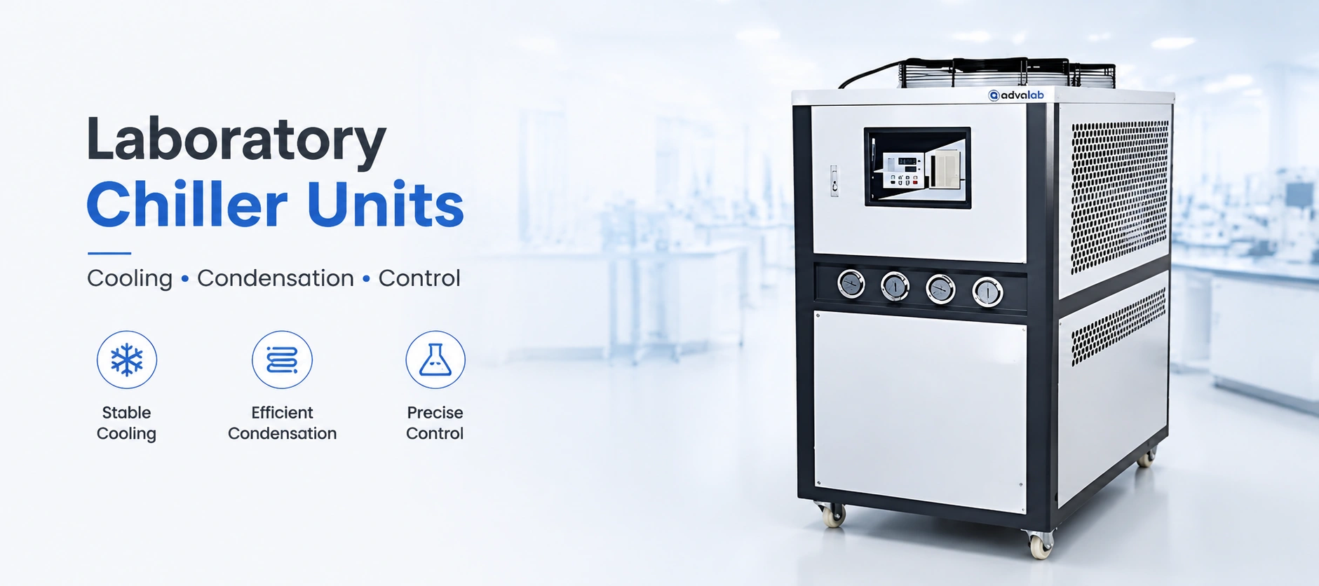 Laboratory Chillers Applications Rotary Evaporators Analytical Instruments and Condenser Cooling