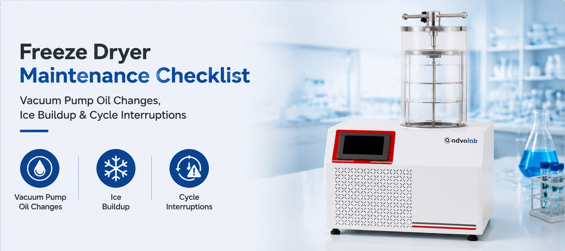 Freeze Dryer Maintenance Checklist Vacuum Pump Oil Changes Ice Buildup and Cycle Interruptions