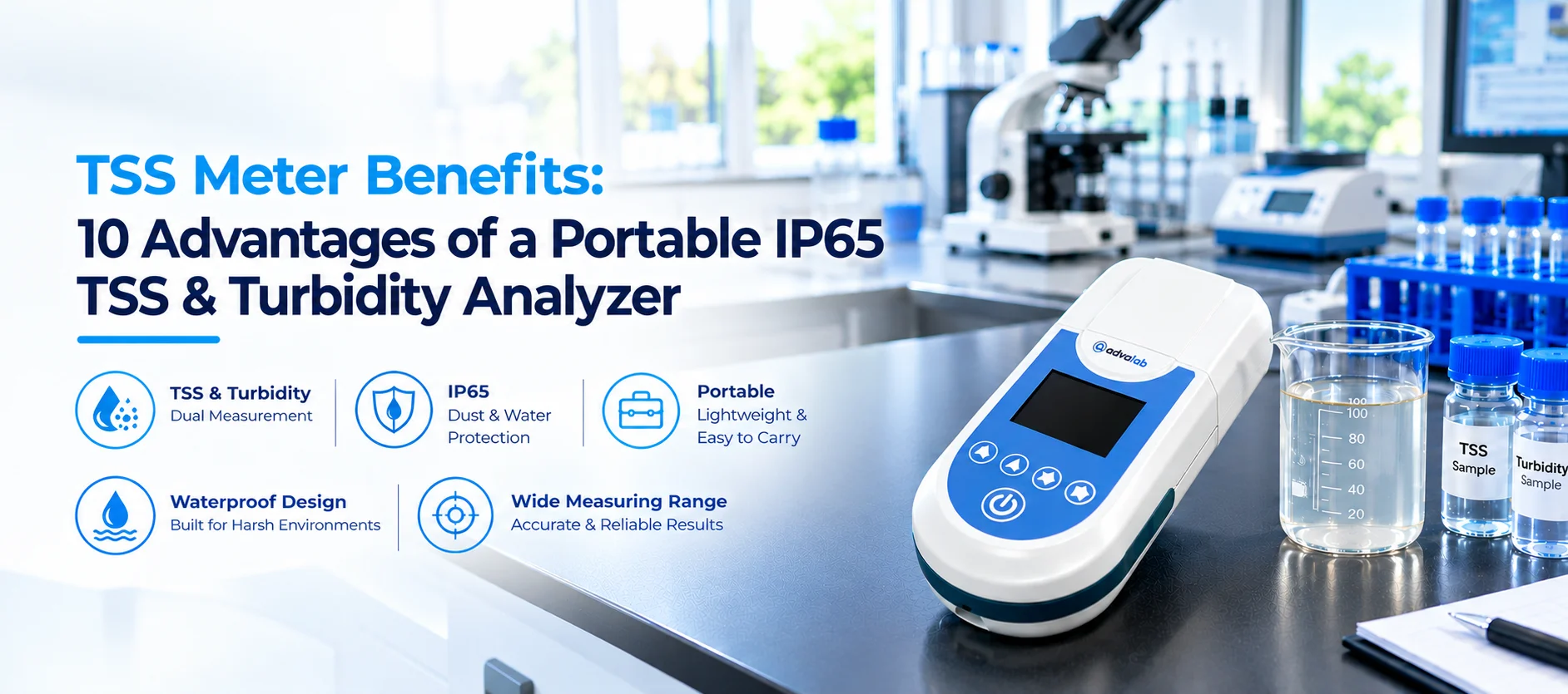 TSS Meter Benefits 10 Advantages of a Portable IP65 TSS and Turbidity Analyzer for Wastewater