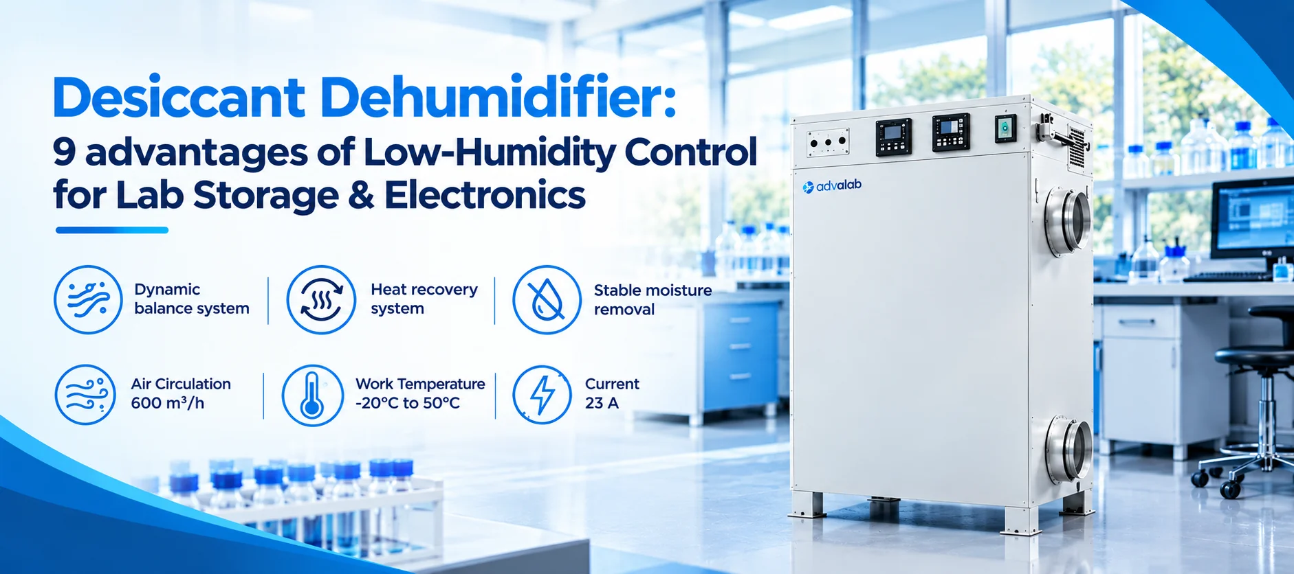 Desiccant Dehumidifier 9 advantages of Low Humidity Control for Lab Storage Electronics