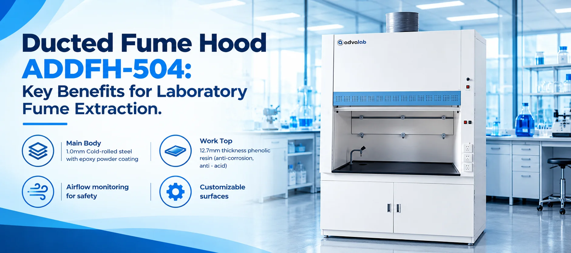 Ducted Fume Hood ADDFH 504 Key Benefits for Laboratory Fume Extraction