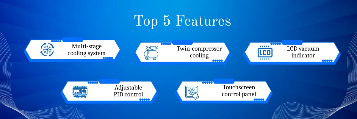 Benchtop Freeze Dryer ADBFD-503 | Multi-stage cooling system | Twin-compressor cooling