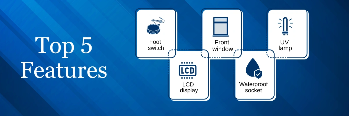 Class II B2 Biological Safety Cabinet ADBS-503 | Foot switch | Front window