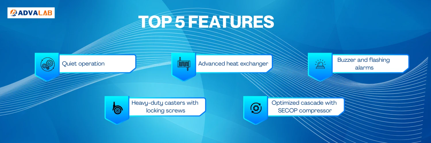 -60 °C Chest Deep Freezer ADCE 501 | Quiet operation | Advanced heat exchanger