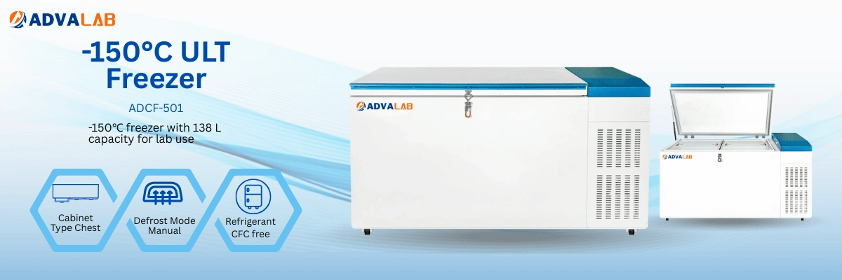 -150°C ULT Freezer ADCF-501 | Capacity	138 L | Temperature Range	-125 to -150°C