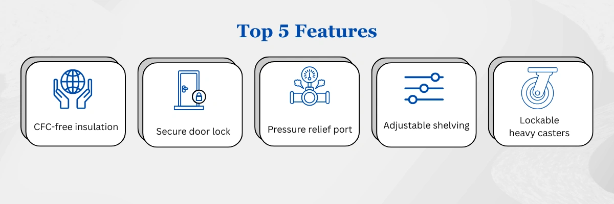 -25°C Chest Deep Freezer ADCT-502 | CFC-free insulation | Secure door lock