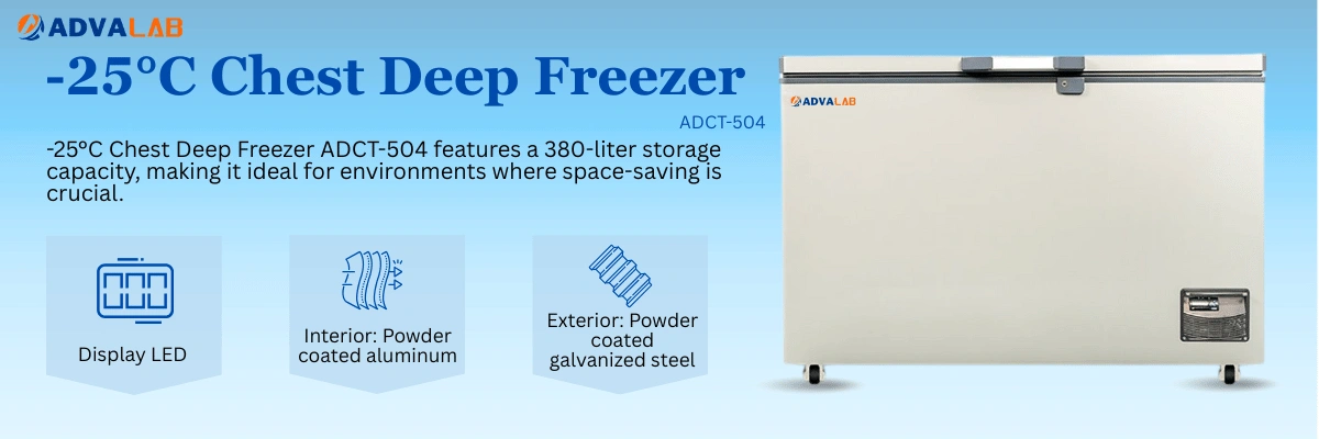 -25°C Chest Deep Freezer ADCT-504 | Capacity	380 L | Temperature Range	-10 to -25°C