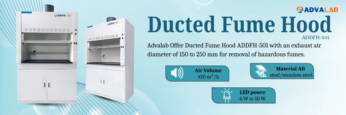 Ducted Fume Hood ADDFH-501|Air Volume:420 m³/h|LED power:6 W to 10 W