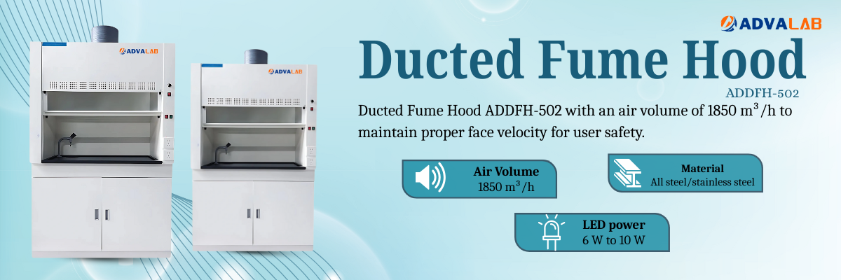 Ducted Fume Hood ADDFH-502|Air Volume:1850 m³/h|LED Power:6 W to 10 W