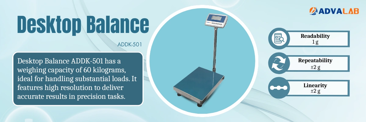 Desktop Balance ADDK-501 |  Capacity	60 kg | Readability	1 g