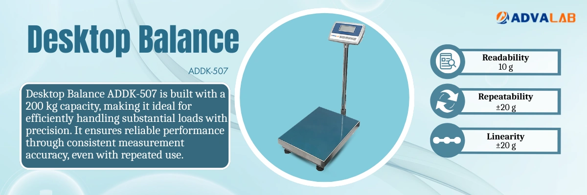 Desktop Balance ADDK-507 | Capacity	200 kg | Readability	10 g