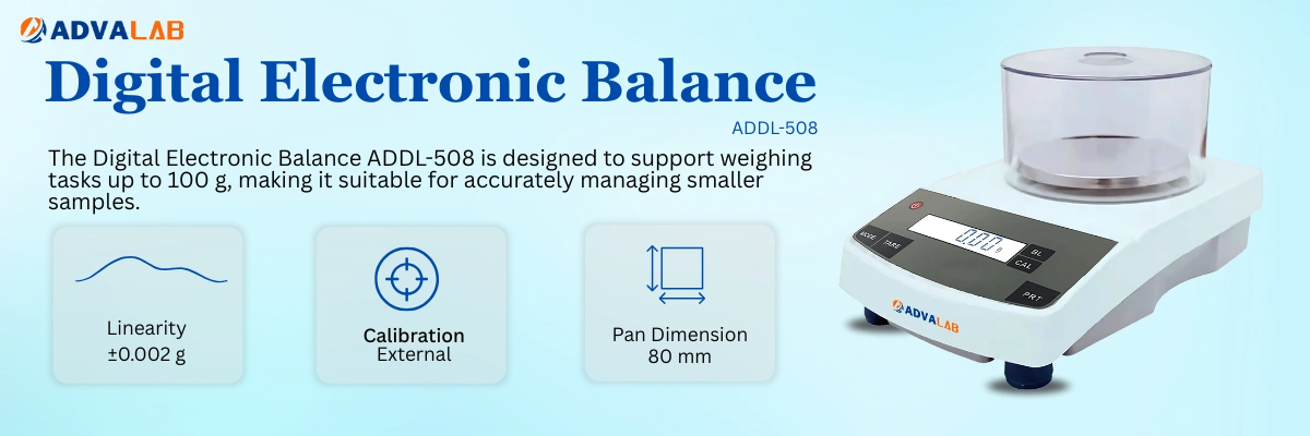 Digital Electronic Balance ADDL-508 | Capacity	100 g | Readability	0.001 g