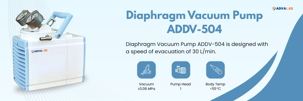 Diaphragm Vacuum Pump ADDV-504 | Vacuum ≥0.08 Mpa | Pump Head 1