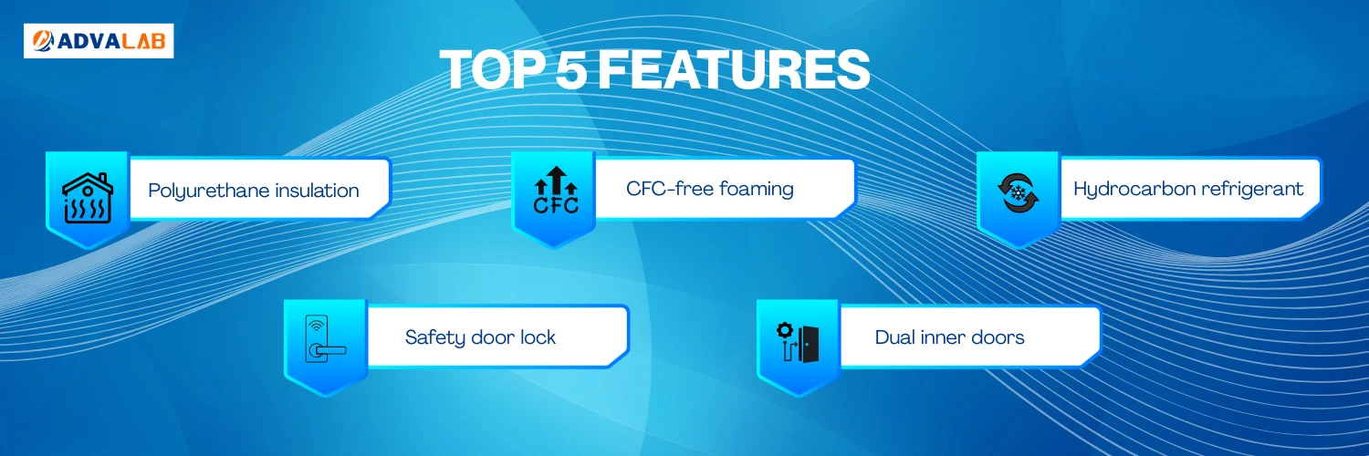 -86°C ULT Freezer ADFE-503 | Polyurethane insulation | CFC-free foaming