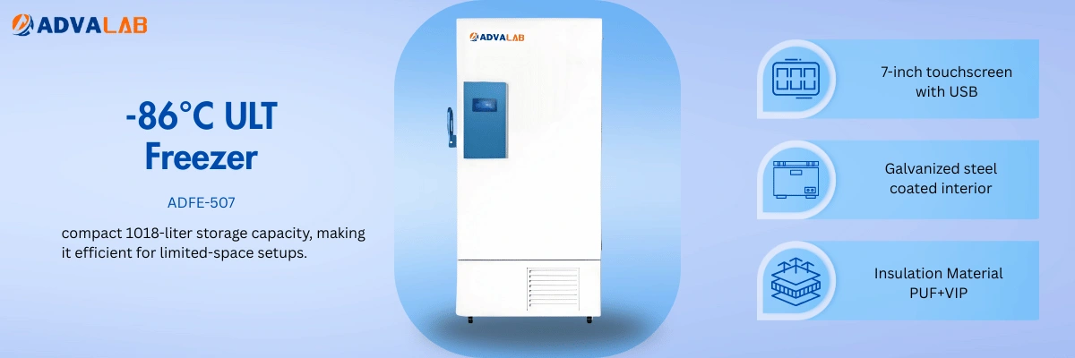 -86°C ULT Freezer ADFE-507 | Capacity	1018 L | Temperature Range	-40 to -86°C