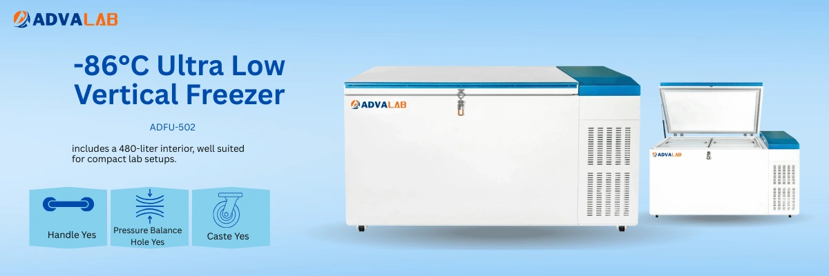 -86°C Ultra Low Vertical Freezer ADFU-502 | Capacity	480 L | Temperature Range	-40 to -86°C