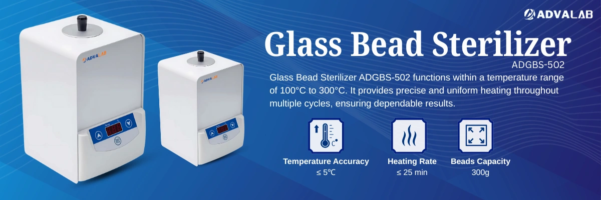 Glass Bead Sterilizer ADGBS-502 | Temperature Accurac ≤5℃ | Heating Rate ≤25 min