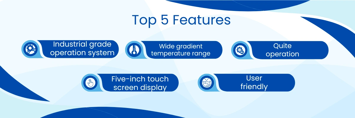 Gradient Thermal Cycler ADGTC-502 | Industrial grade operation system | Wide gradient temperature range