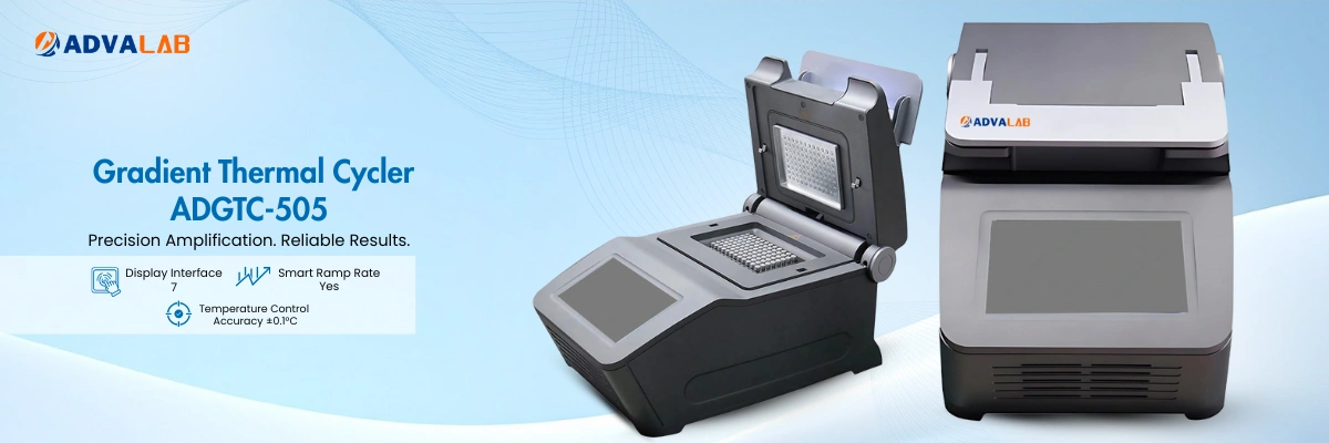 Gradient Thermal Cycler ADGTC-505 | Capacity 0.2 mL × 96-well, aluminum | Thermal Control System Three independently controlled Peltier modules with peripheral edge heating