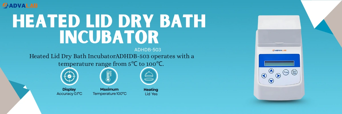 Heated Lid Dry Bath IncubatorADHDB-503 | Display Accuracy 0.1℃ | Maximum Temperature 100℃