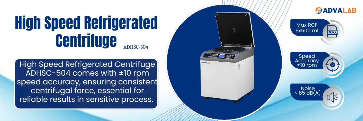 High Speed Refrigerated Centrifuge ADHSC-504|Max RCF:27520 x g|Speed Accuracy:±10 rpm