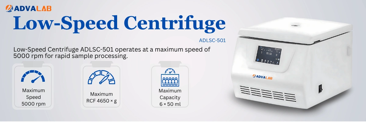 Low-Speed Centrifuge ADLSC-501|Maximum Speed:5000 rpm|5000 rpm:4650 × g