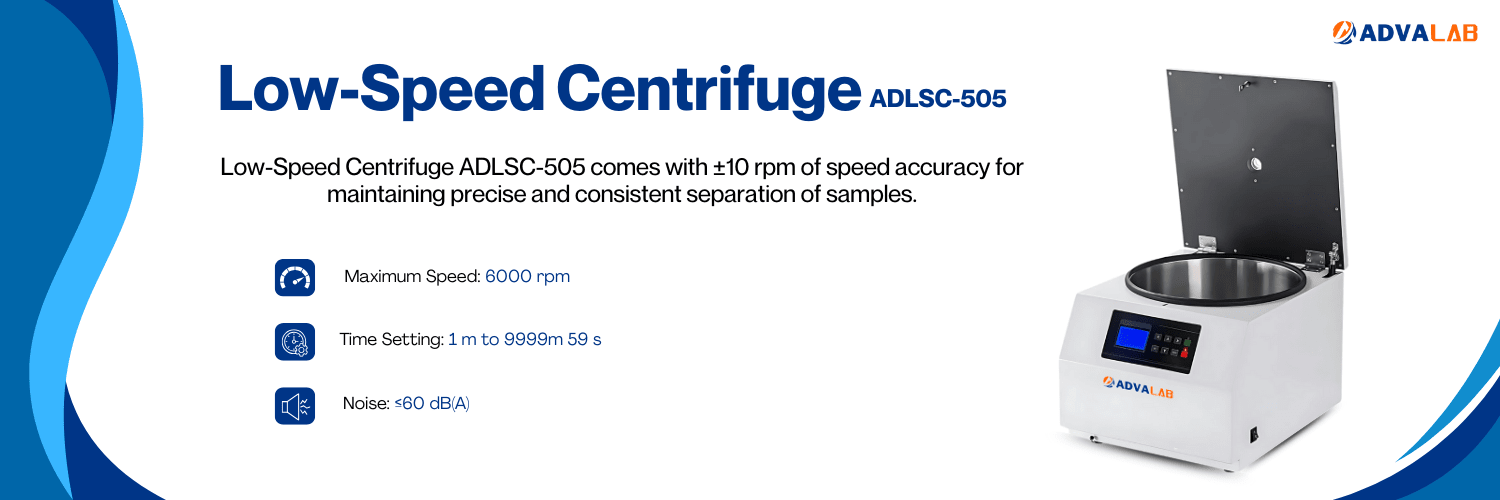 Low-Speed Centrifuge ADLSC-505|Maximum Speed:6000 rpm|Time Setting:v