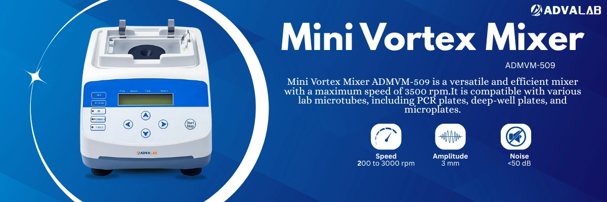 Mini Vortex Mixer ADMVM-509 | Speed 200 to 3000 rpm | Amplitude 3 mm