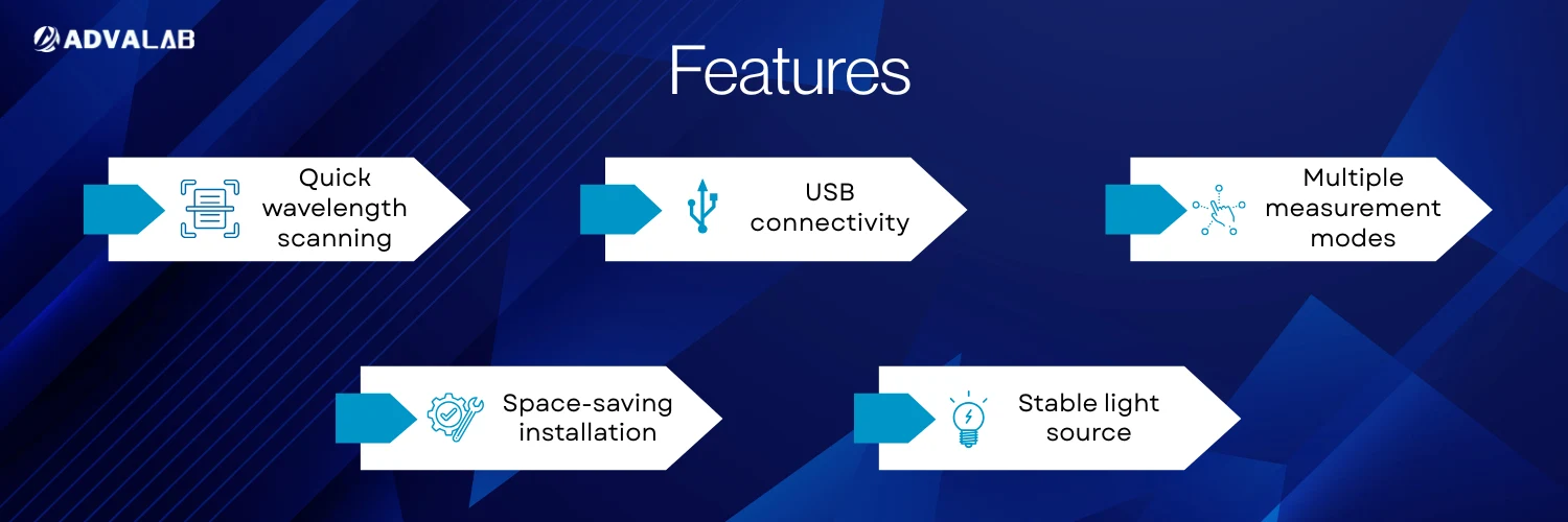 Single Beam UV-Vis Spectrophotometer ADSS-524|Quick wavelength scanning|USB connectivity