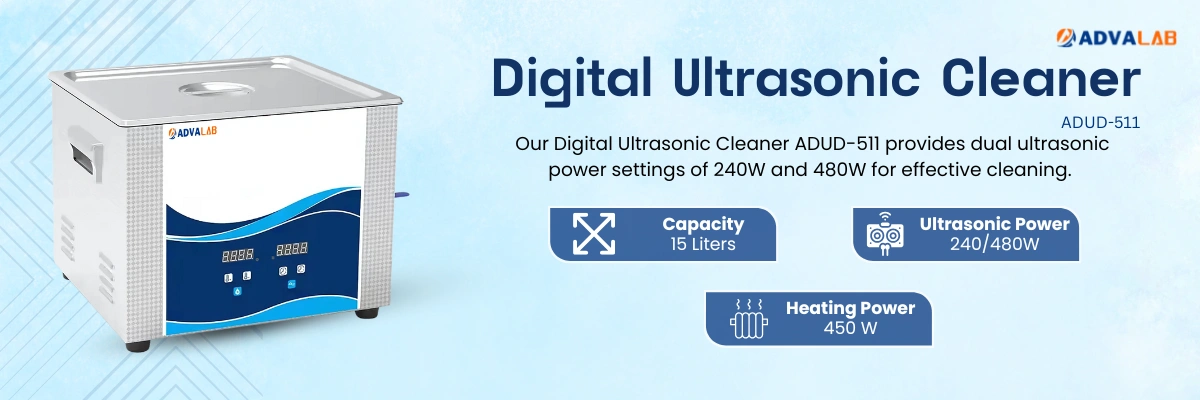 Digital Ultrasonic Cleaner ADUD-511 | Capacity 15 Liters | Ultrasonic Power 240/480W