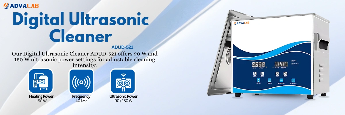 Digital Ultrasonic Cleaner ADUD-521 | Capacity 3.2 L | Ultrasonic Power 90 / 180 W