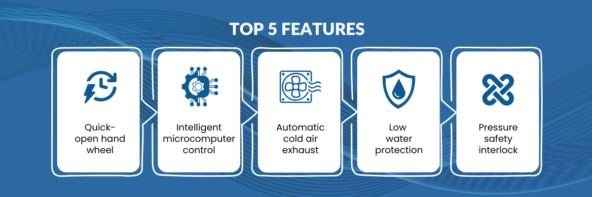 Vertical Autoclave ADVA-528 | Quick-open hand wheel | Intelligent microcomputer control