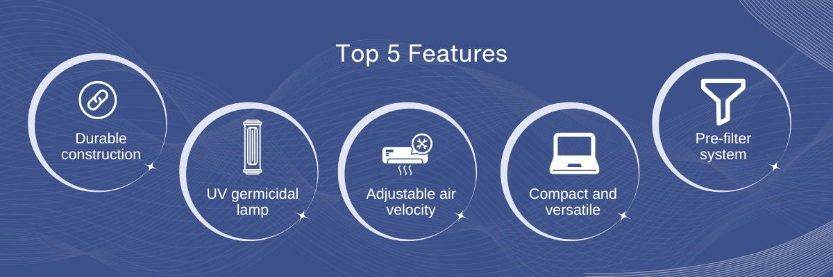 Vertical Laminar Air Flow Cabinet ADVL-506|Vibration-free work surface|Pre-filter protection